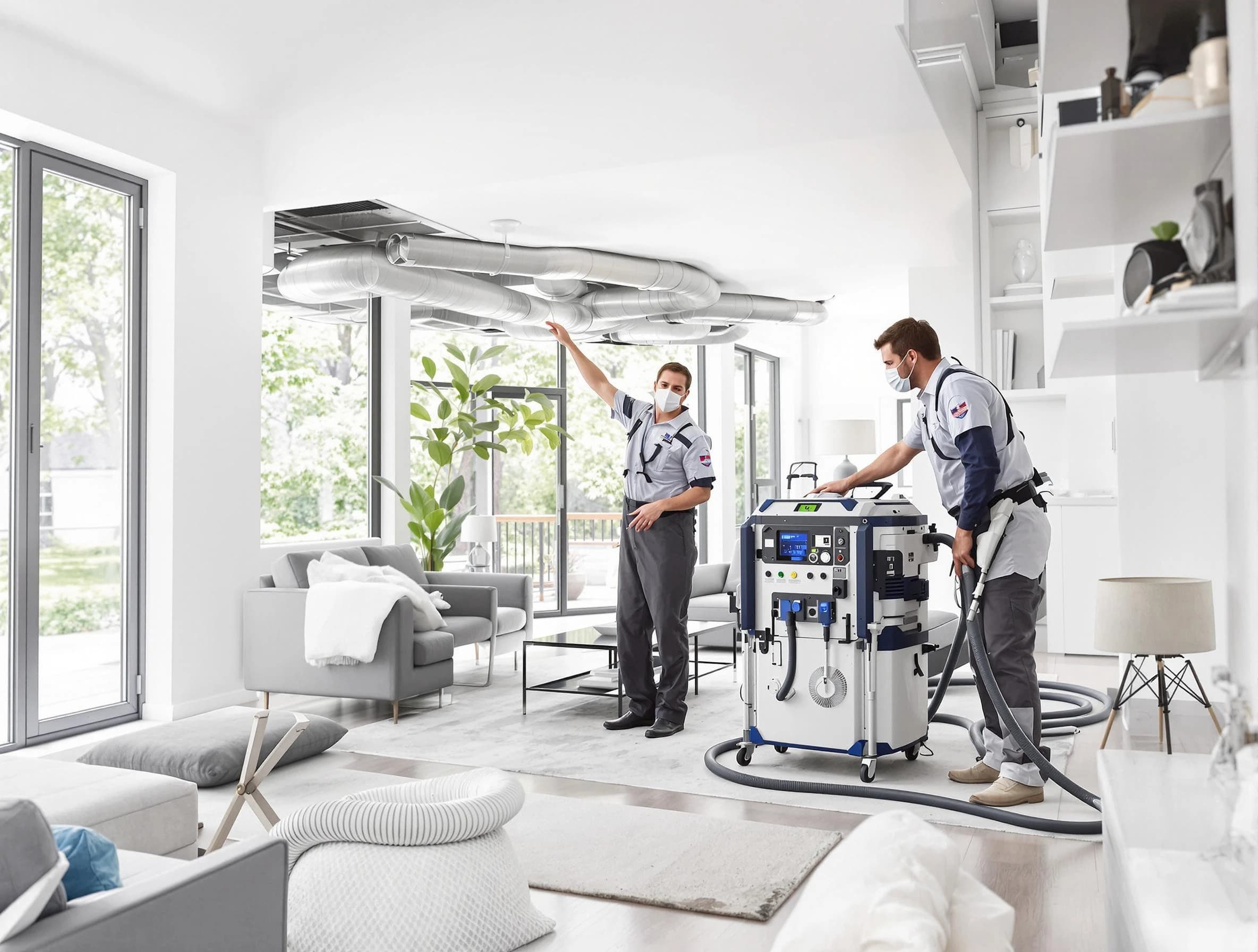 McCalla Air Duct Cleaning professional conducting pure air duct cleaning with state-of-the-art equipment in McCalla