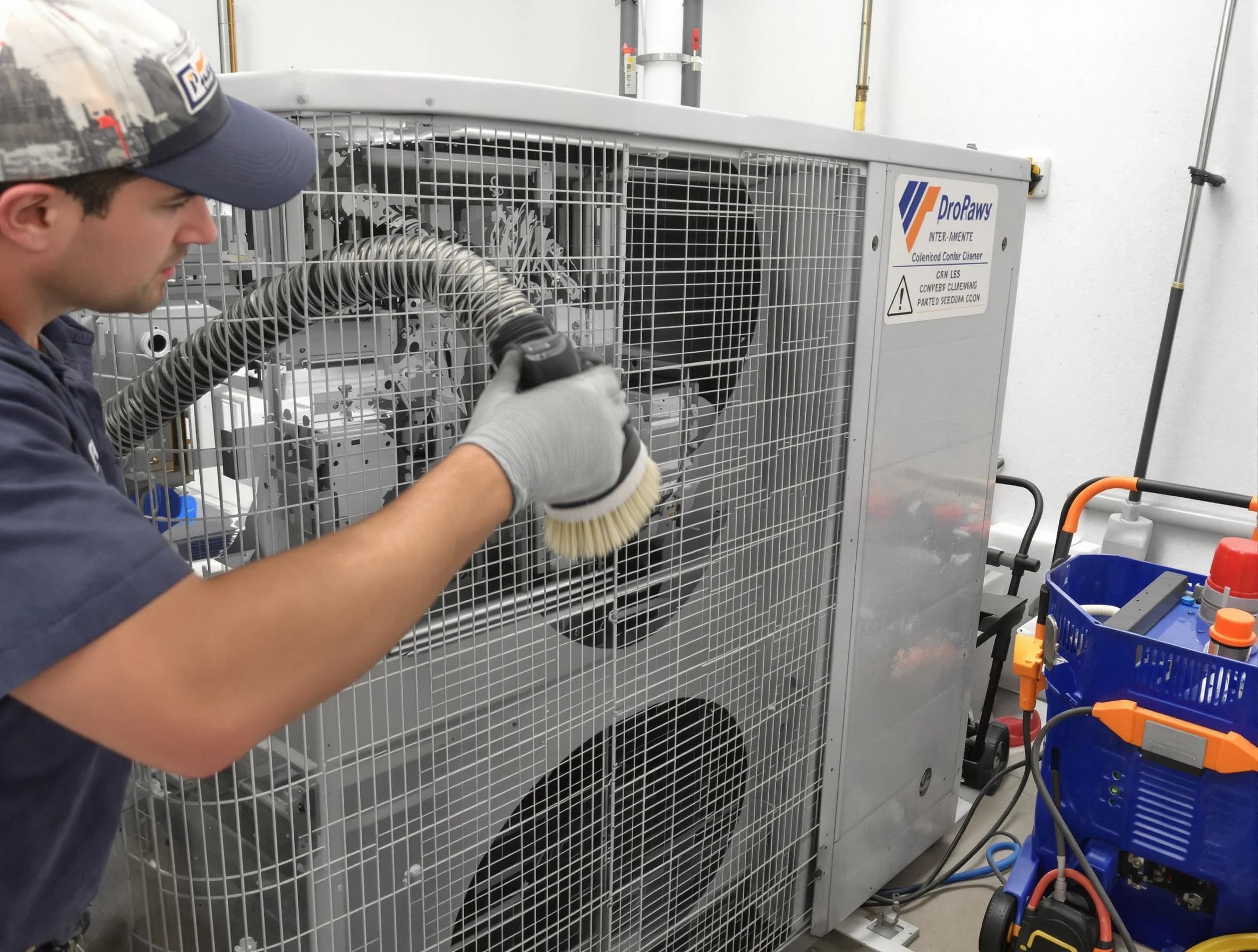 McCalla Air Duct Cleaning specialist performing precision AC coil cleaning for improved system performance in McCalla