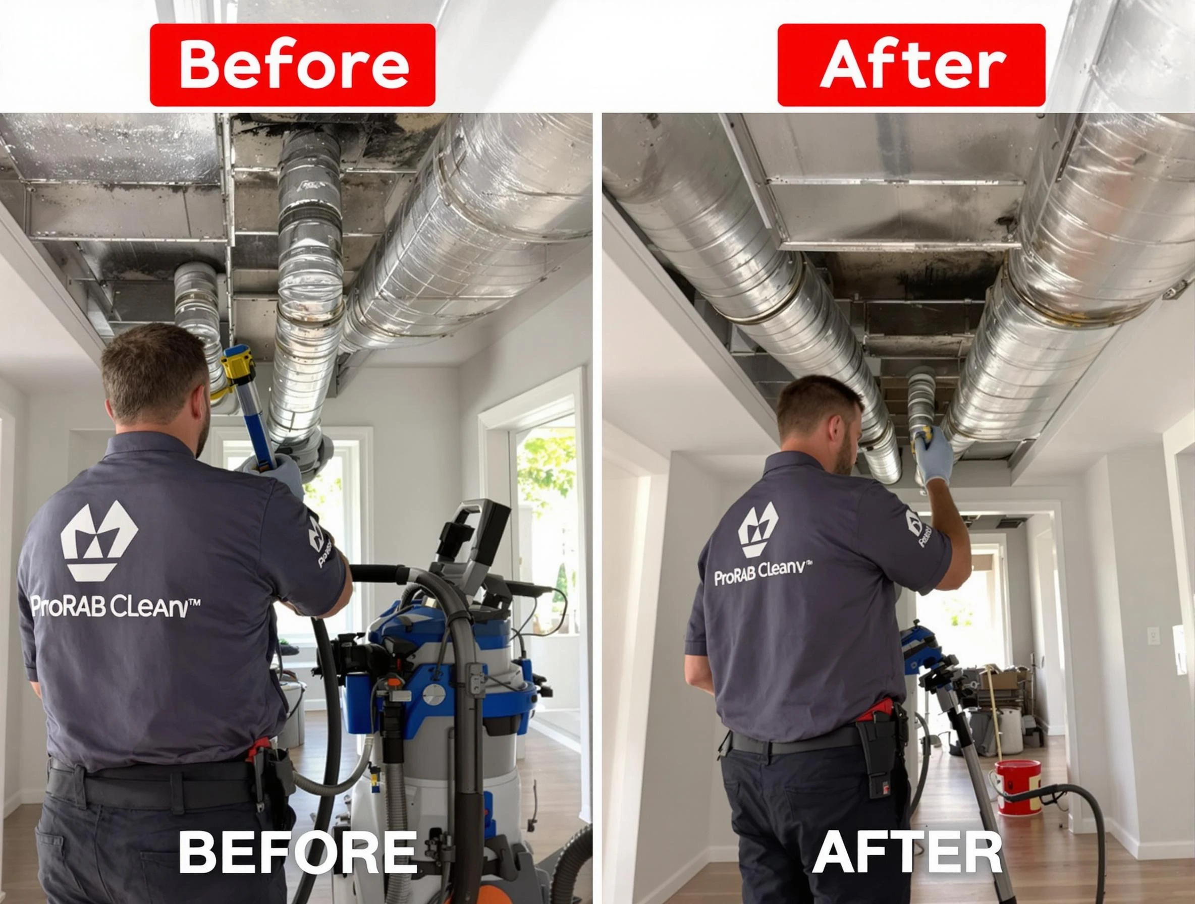 McCalla Air Duct Cleaning expert performing thorough residential duct cleaning in a McCalla home